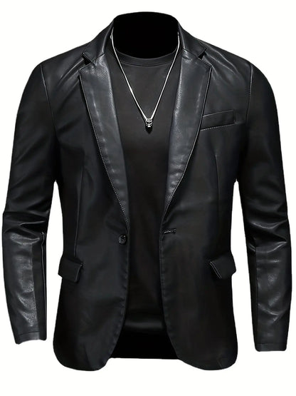 ChicTrend - Elegant PU-Blazerjakke for Trendy Utseende Motelys