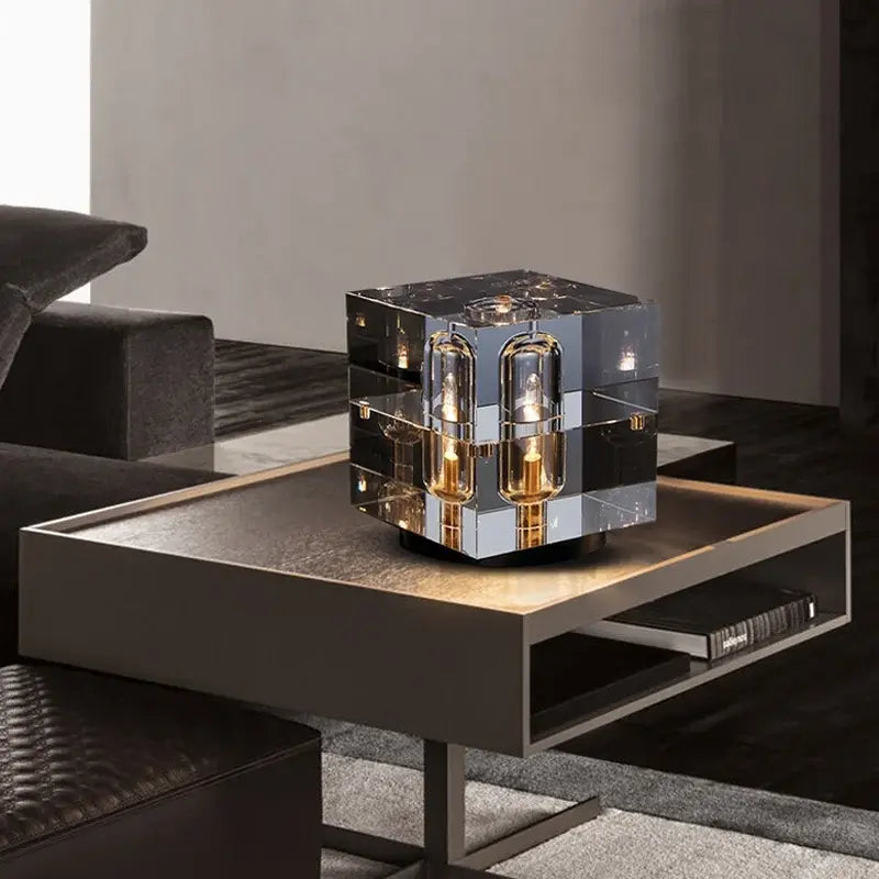 LED Crystal Cube bordlampe Motelys