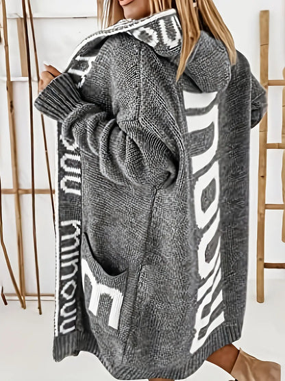 Strikket lang cardigan Motelys
