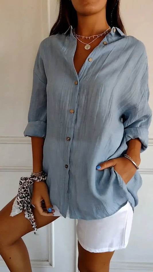 ChicWave - Elegant Sommerbluse for Stilbevisste Kvinner Motelys