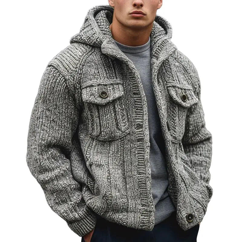 FashionLayer - Strukturert Cardigan for Menn i Moderne Design Motelys