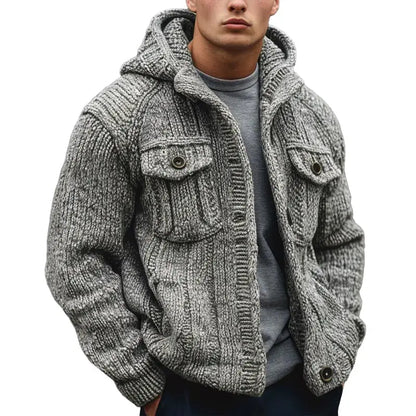 FashionLayer - Strukturert Cardigan for Menn i Moderne Design Motelys