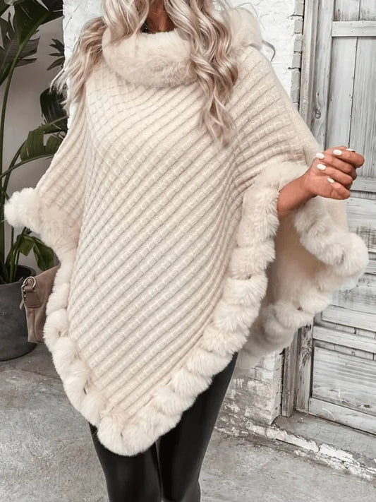 CozyWrap - Chic Poncho Vest til Dame for Allsidig Stil Motelys