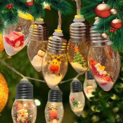 Julekjede med krystalllys Motelys