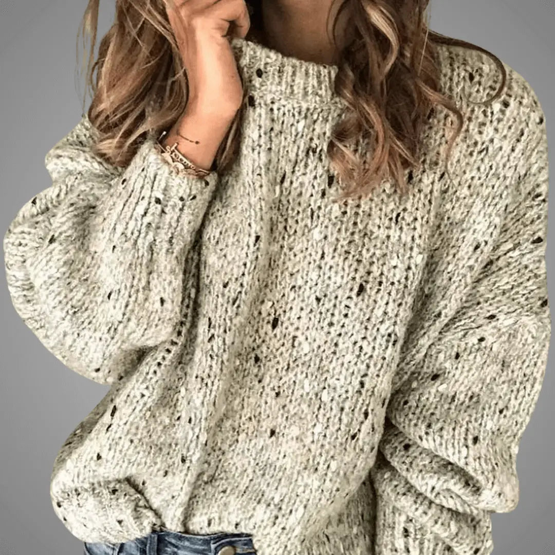 CozyChic - Strikket Genser for Kvinner med Tidløst Design Motelys
