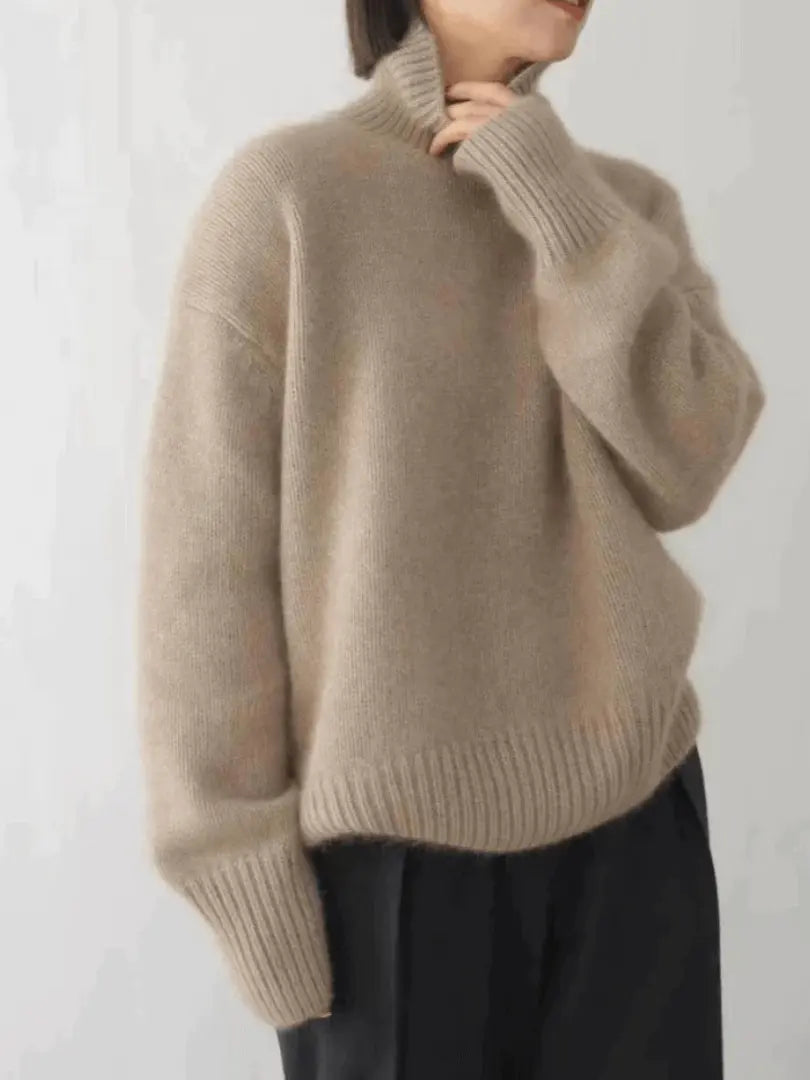 Cashmere Luxe - Elegant Turtleneck-genser i Kasjmir For Kjølig Vær Motelys