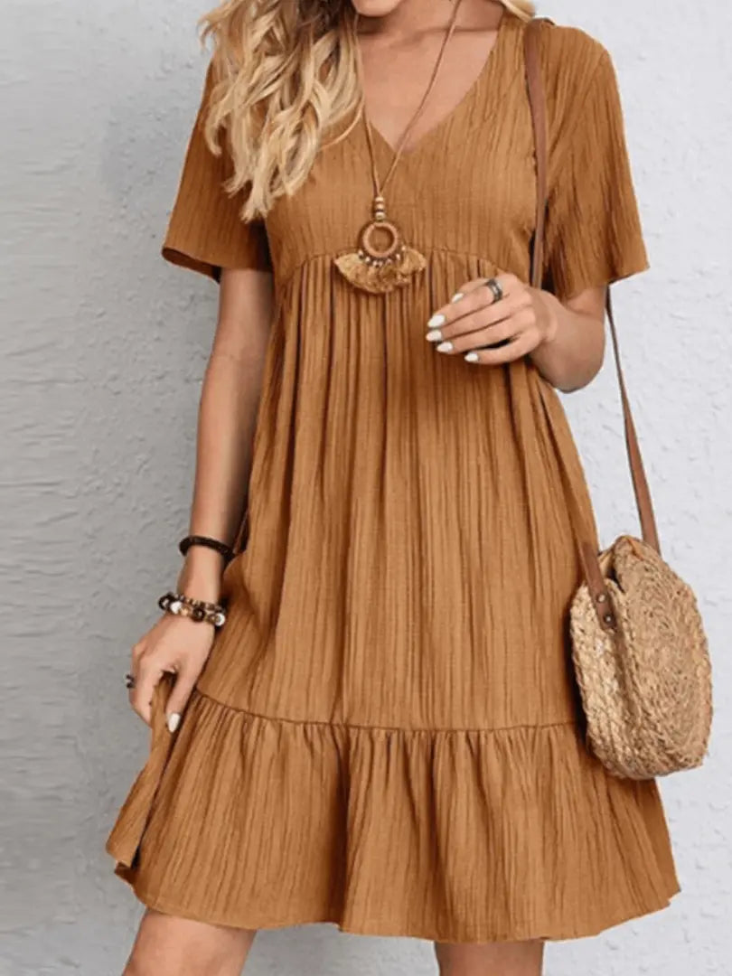 ChicCasual - Trendy Fritidskjole for Avslappende Dager Motelys