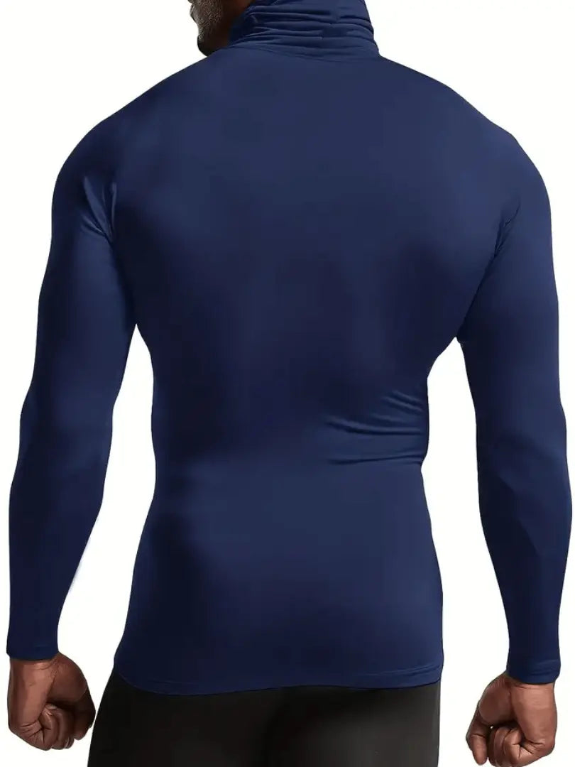 Herre Langermet Turtleneck Termisk Base Layer - Slim Fit Motelys