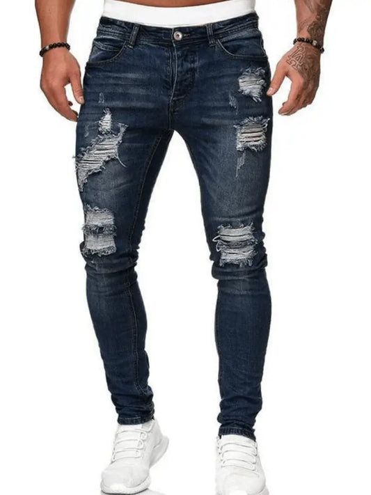 TrendFlex - Moderne Slim Fit Jeans For Menn Som Får Deg Til Å Se Bra Ut Motelys