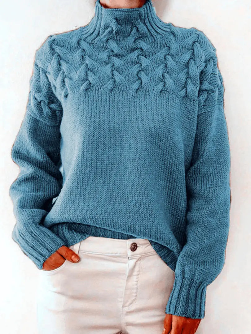 ChicLayer - Stilig Genser med Turtleneck for En Kald Dag Motelys