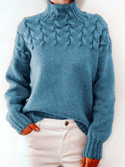 ChicLayer - Stilig Genser med Turtleneck for En Kald Dag Motelys