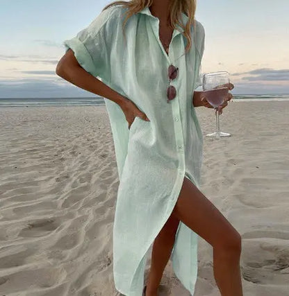 LinenLuxe - Fresh Sommerkjole i Lin for Varme Dager Motelys