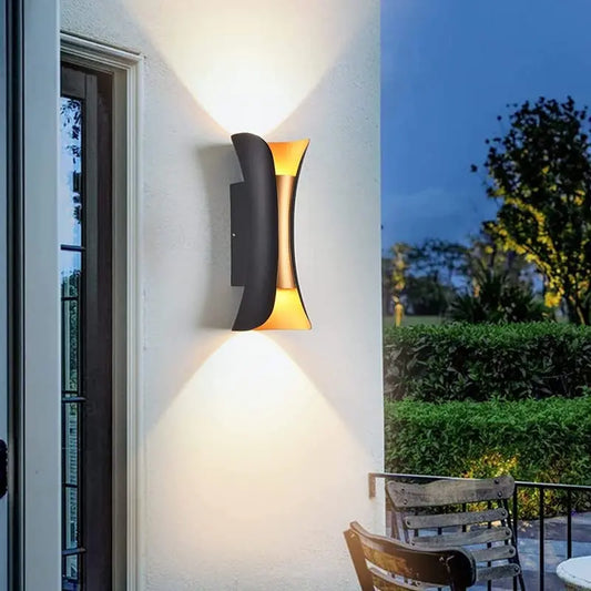 Vanntett aluminium  LED-vegglampe Motelys