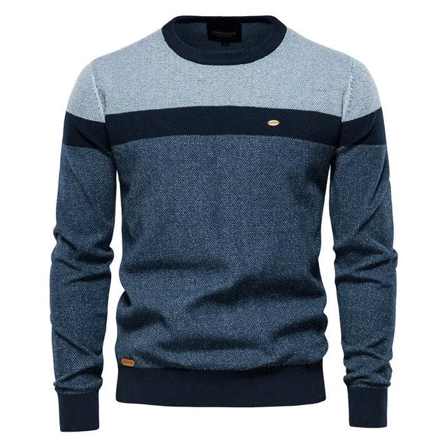ChicStyle - Trendy Stripete Genser for En Uformell Stil Motelys