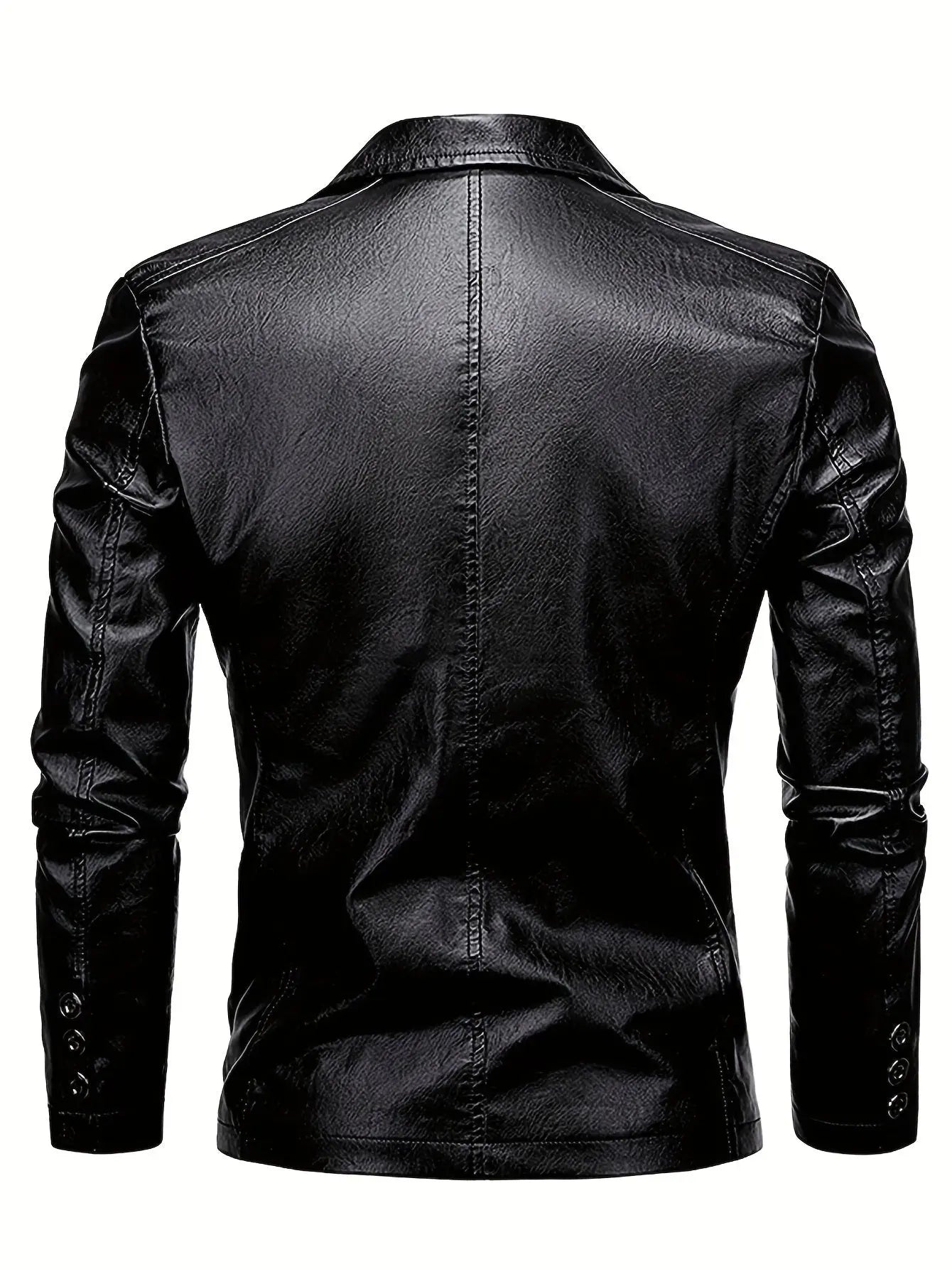 VintageVibe - Tøff Skinnblazer for Menn i Moderne Stil Motelys