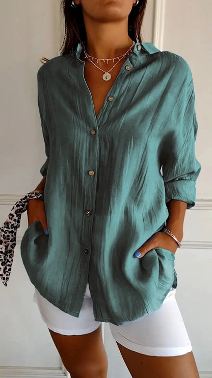 ChicWave - Elegant Sommerbluse for Stilbevisste Kvinner Motelys