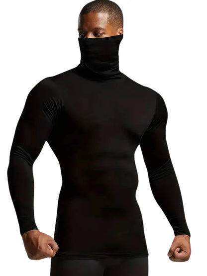 Herre Langermet Turtleneck Termisk Base Layer - Slim Fit Motelys