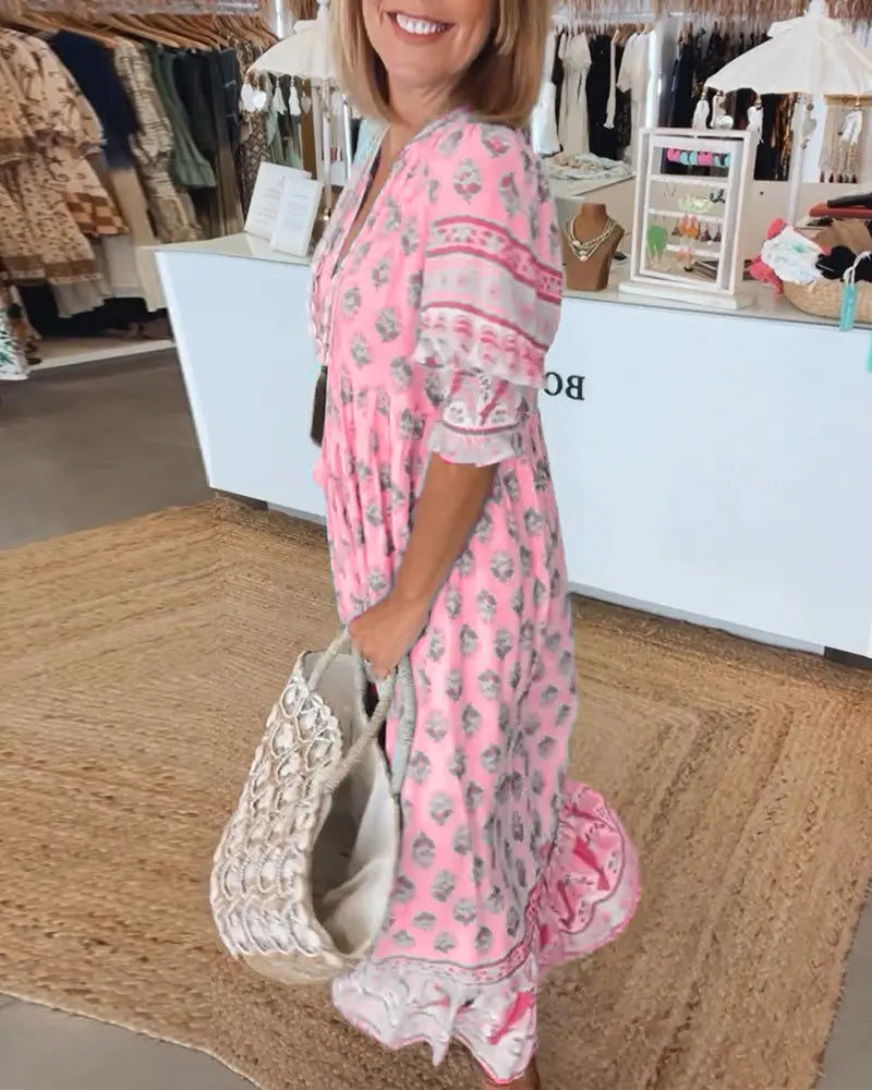StyleGarden - Trendy Boho Sommerkjole for Solfylte Dager Motelys