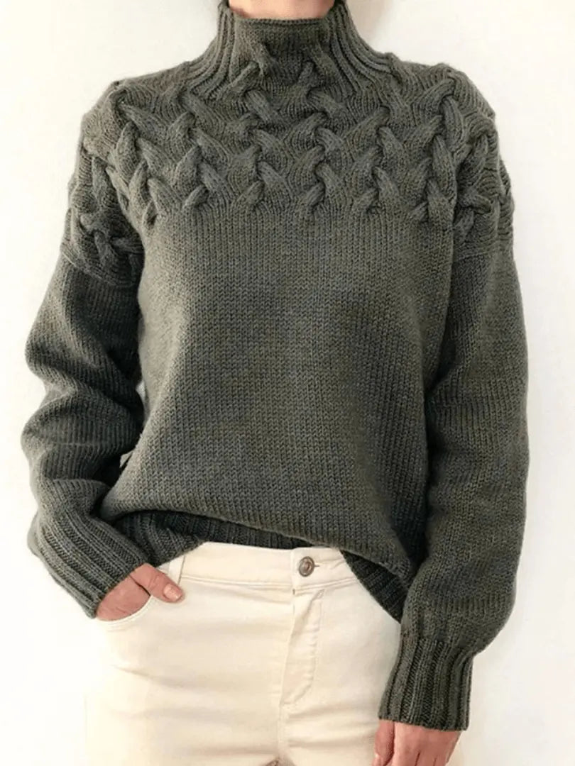 ChicLayer - Stilig Genser med Turtleneck for En Kald Dag Motelys