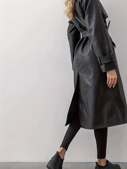 ChicLeather - Vinterfrakk i Skinn til Dame for Style og Komfort Motelys