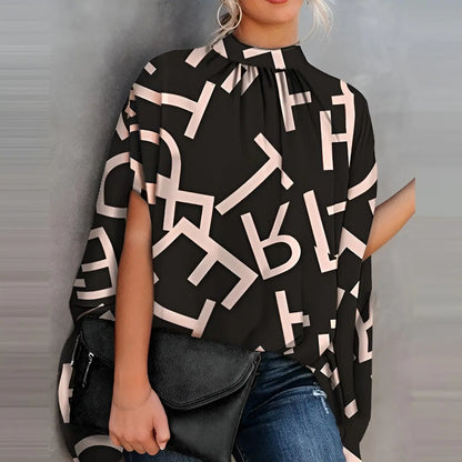 StyleNest - Allsidig Bluse med O-hals for En Kjempefin Look Motelys