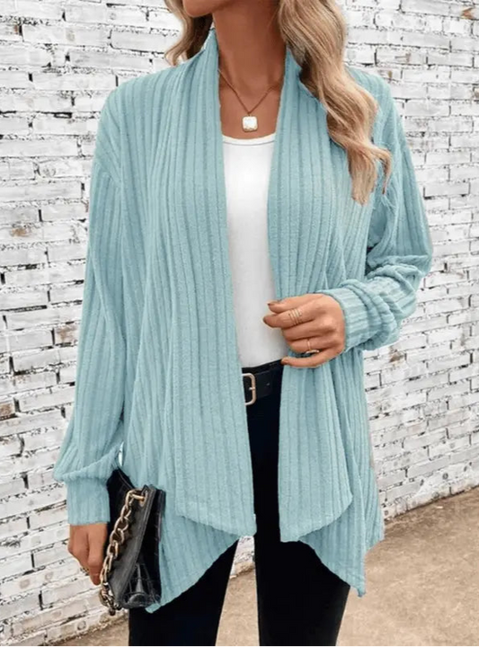 CozyCocoon - Vest i Flaggermusstrikk for En Trendy Vinterlook Motelys