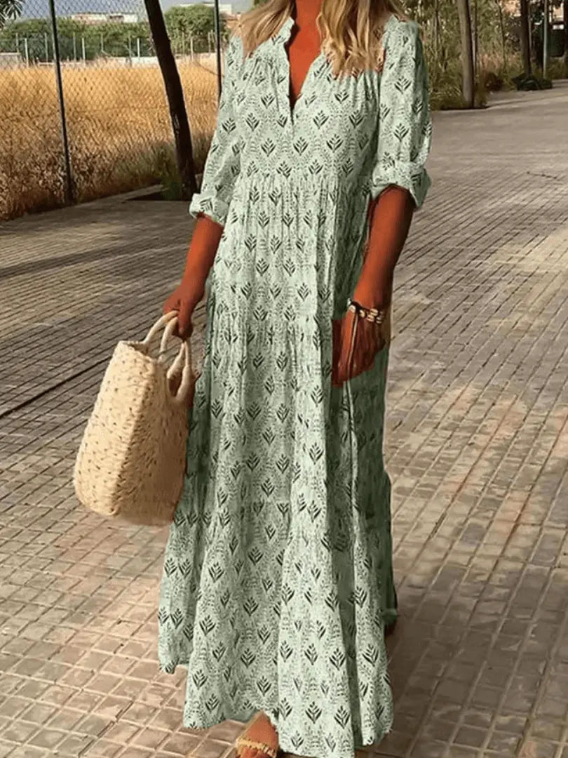DazzleWear - Elegant Maxikjole for Uimotståelig Stil Motelys