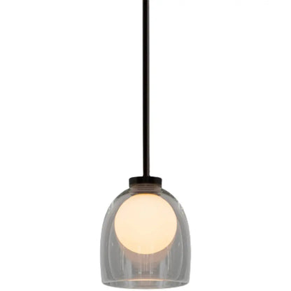 LumiSphere - Trendy Pendel med Lys Glasskule for Elegant Belysning Motelys