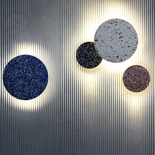 LumenArt - Unik Terrazzo Stibelysning for Moderne Interiør Motelys