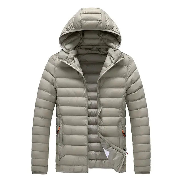 Vanntett vinterjakke med puffer Motelys