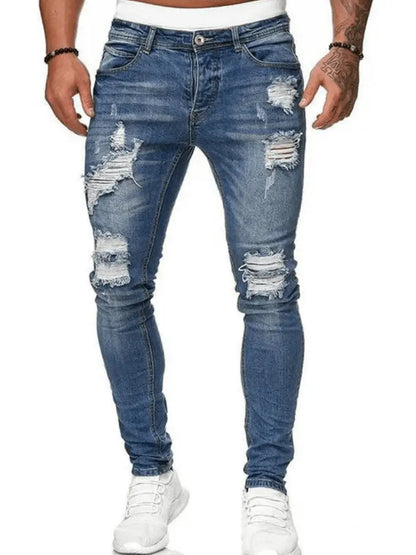 TrendFlex - Moderne Slim Fit Jeans For Menn Som Får Deg Til Å Se Bra Ut Motelys