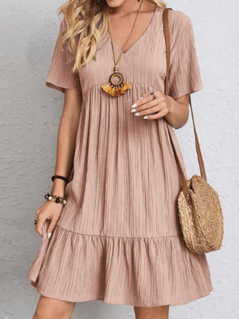 ChicCasual - Trendy Fritidskjole for Avslappende Dager Motelys