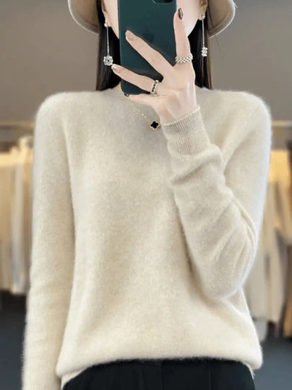 Cashmere Luxe - Elegante Cashmere Kvinne Genser for Hverdagsstil Motelys