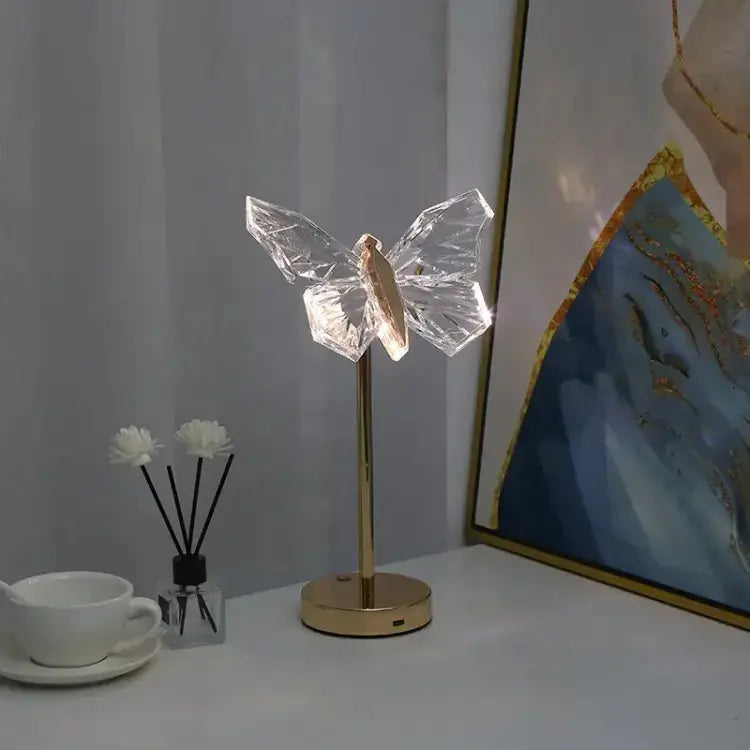 Butterfly Crystal Bordlampe Motelys