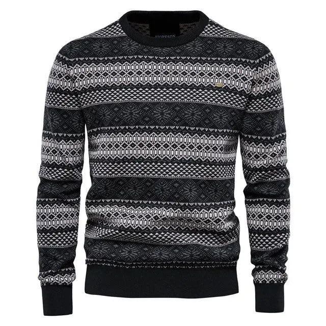 ChicStyle - Trendy Stripete Genser for En Uformell Stil Motelys