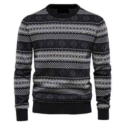 ChicStyle - Trendy Stripete Genser for En Uformell Stil Motelys