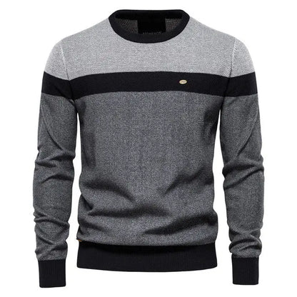 ChicStyle - Trendy Stripete Genser for En Uformell Stil Motelys