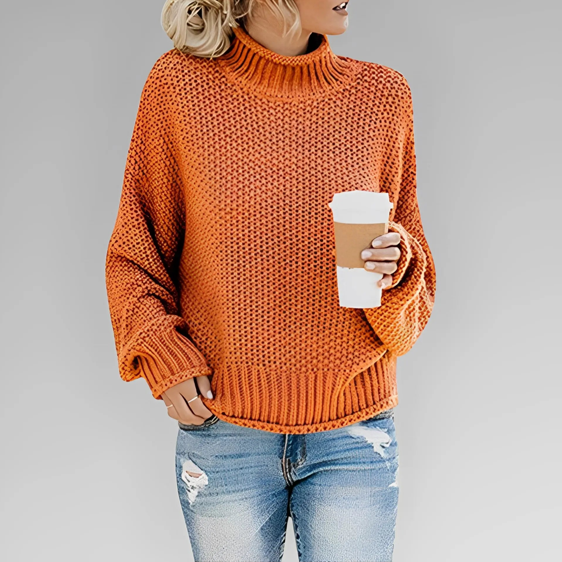 Rullehalsgenser for kvinner Motelys