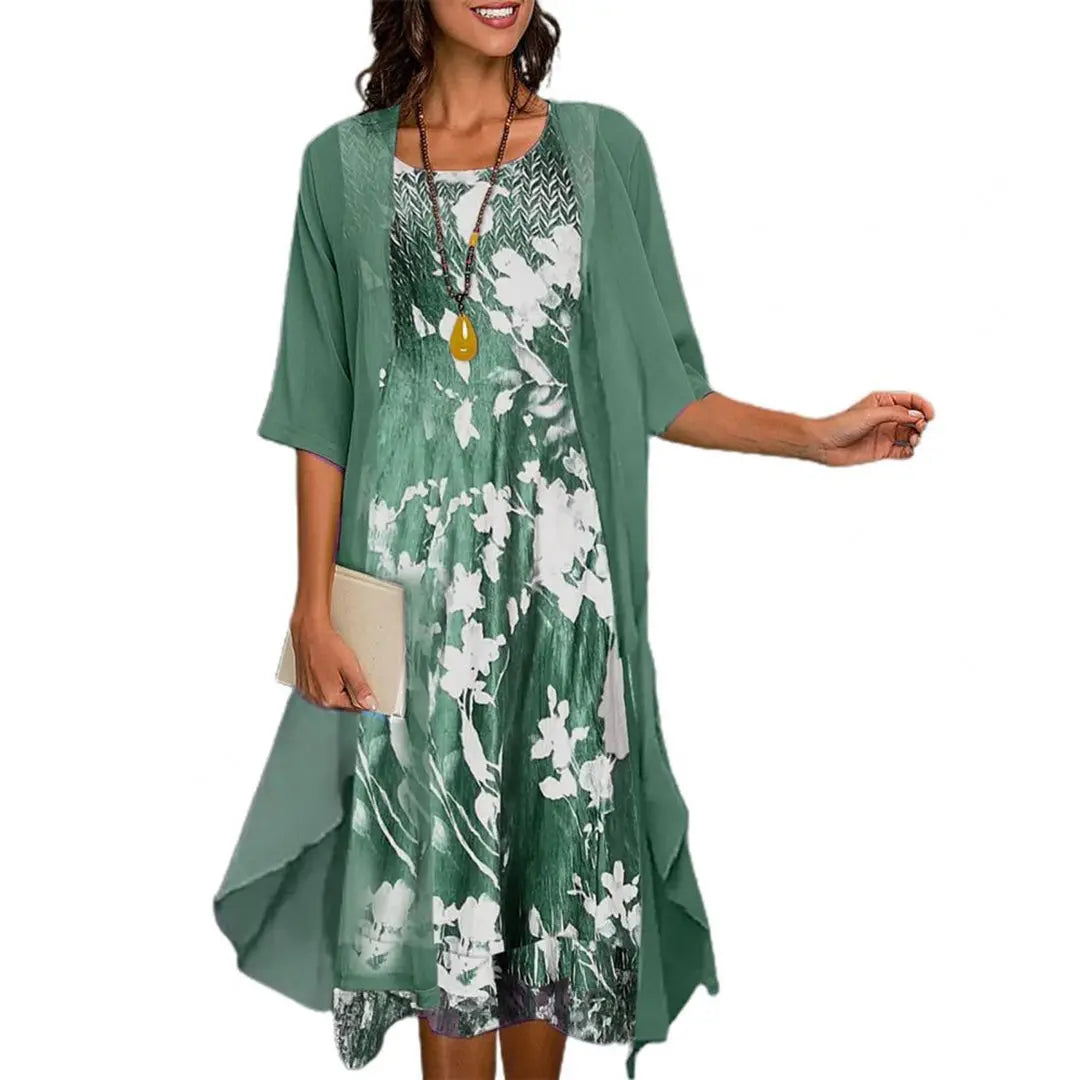 FashionFlow - Komfortabel Sommer Elastisk Kjole For Enkel Stil Motelys