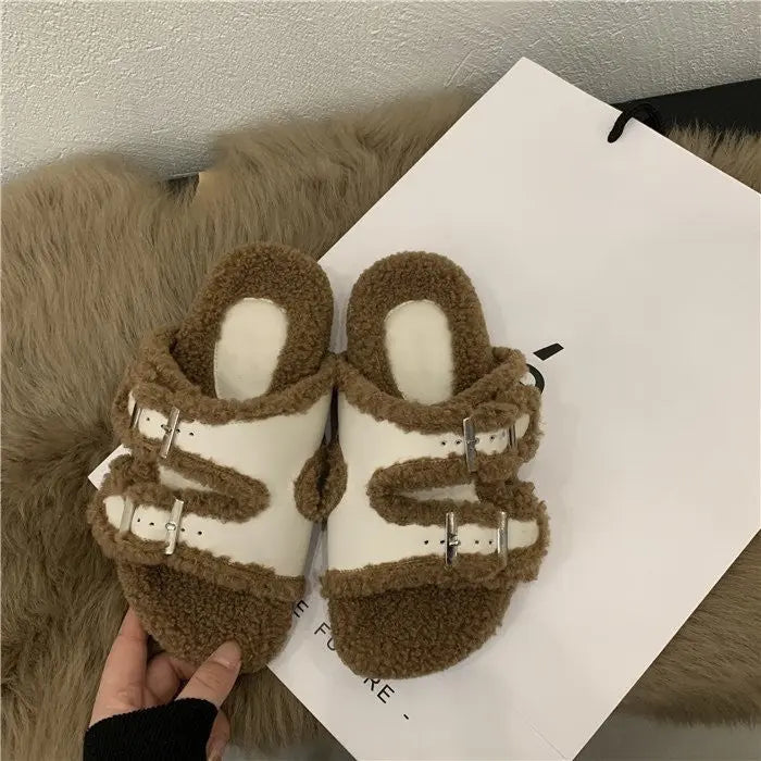 Fluffy Unisex-sandaler Motelys