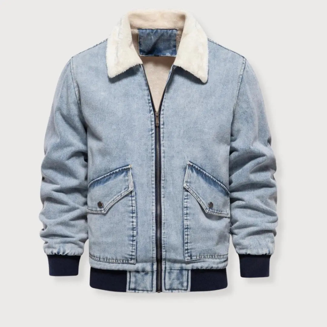 BlueTrend - Stilig Denim Jakke for Menn med Komfort Motelys