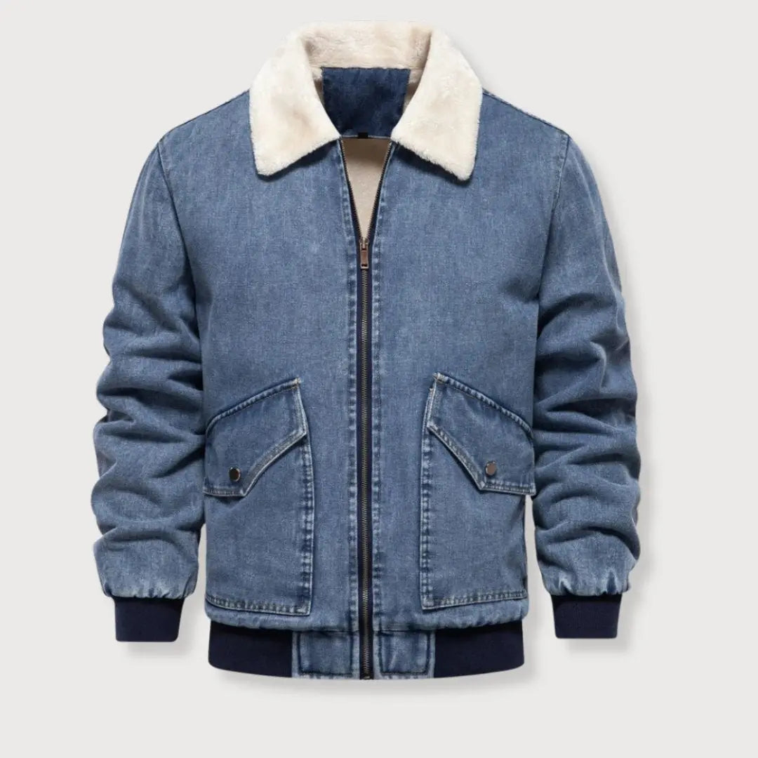 BlueTrend - Stilig Denim Jakke for Menn med Komfort Motelys