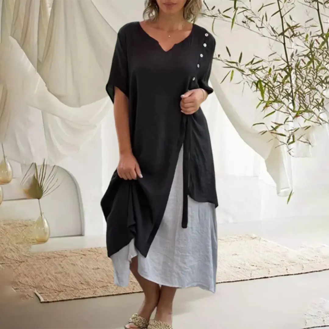 TrendyBloom - Stilren Vårkjole For En Frisk Look Motelys