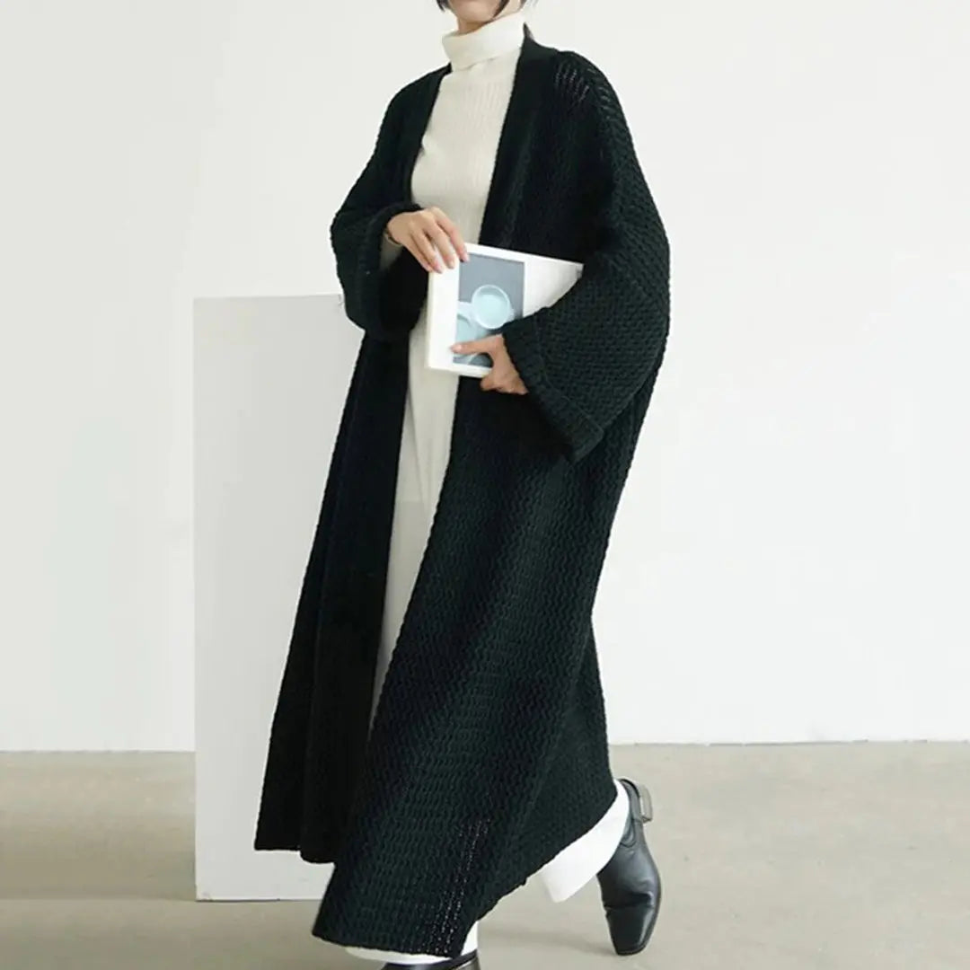 ChicCover - Elegant Cardigan for Kvinner i Varme Farger Motelys