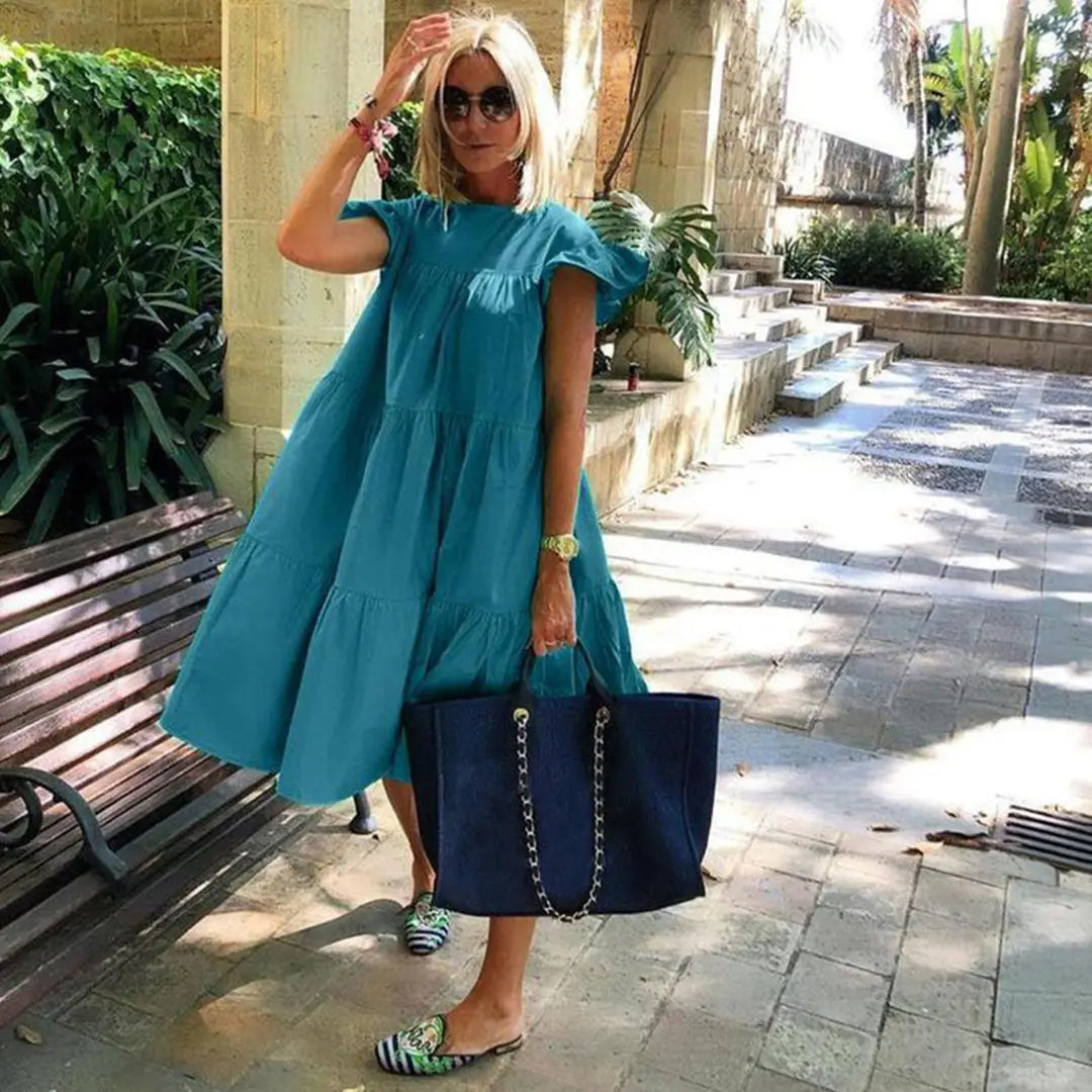 EleganceWrap - Trendy MidiKjole for Alle Anledninger Motelys