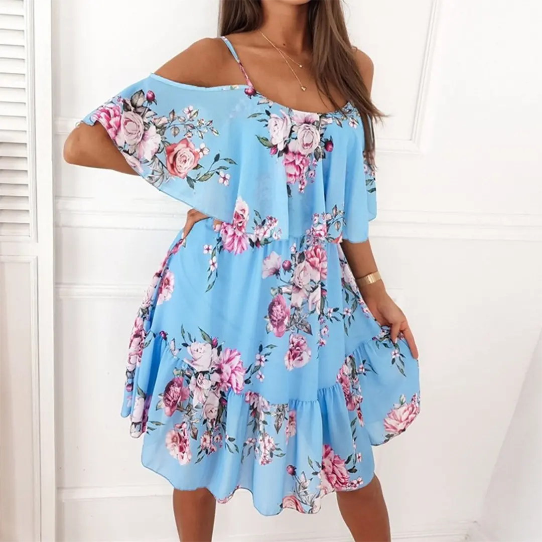 TrendyVibe - Kule Kjole med Stropper for Enkel Stil Motelys