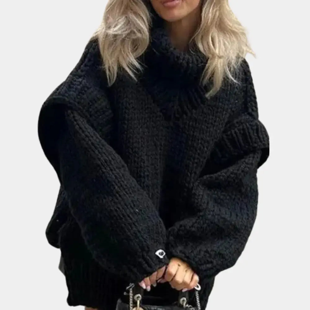 ChicFit - Overdimensjonert Turtleneck-Genser Motelys
