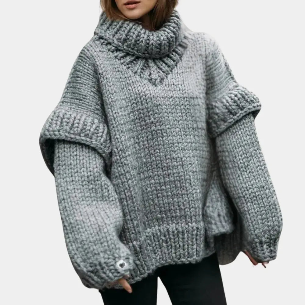 ChicFit - Overdimensjonert Turtleneck-Genser Motelys