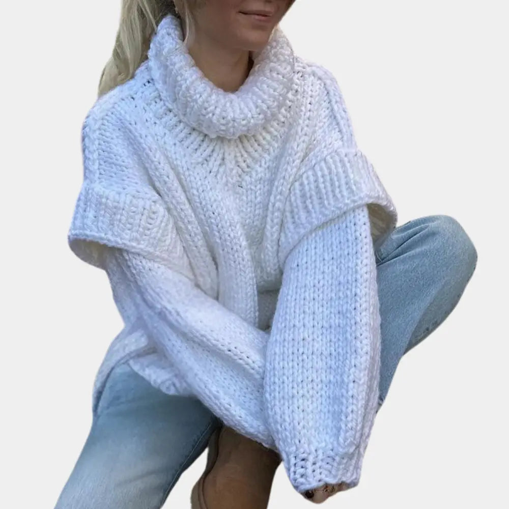 ChicFit - Overdimensjonert Turtleneck-Genser Motelys