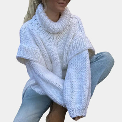ChicFit - Overdimensjonert Turtleneck-Genser Motelys